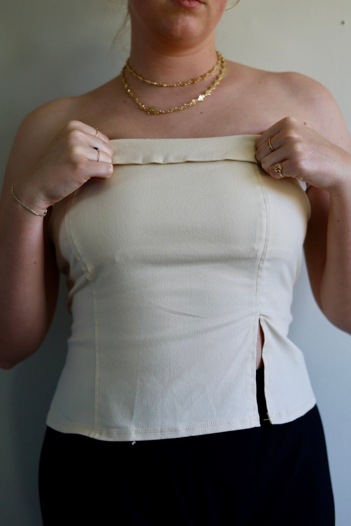Nicole Strapless Top