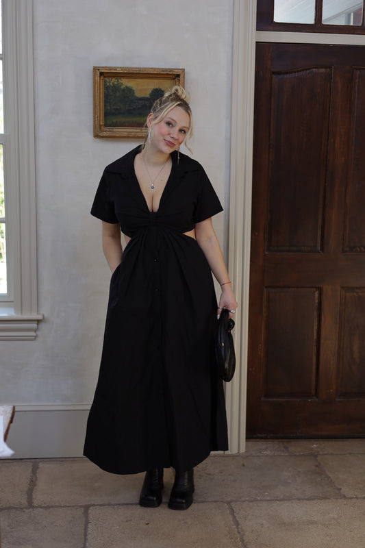 Jackie Black Maxi Dress