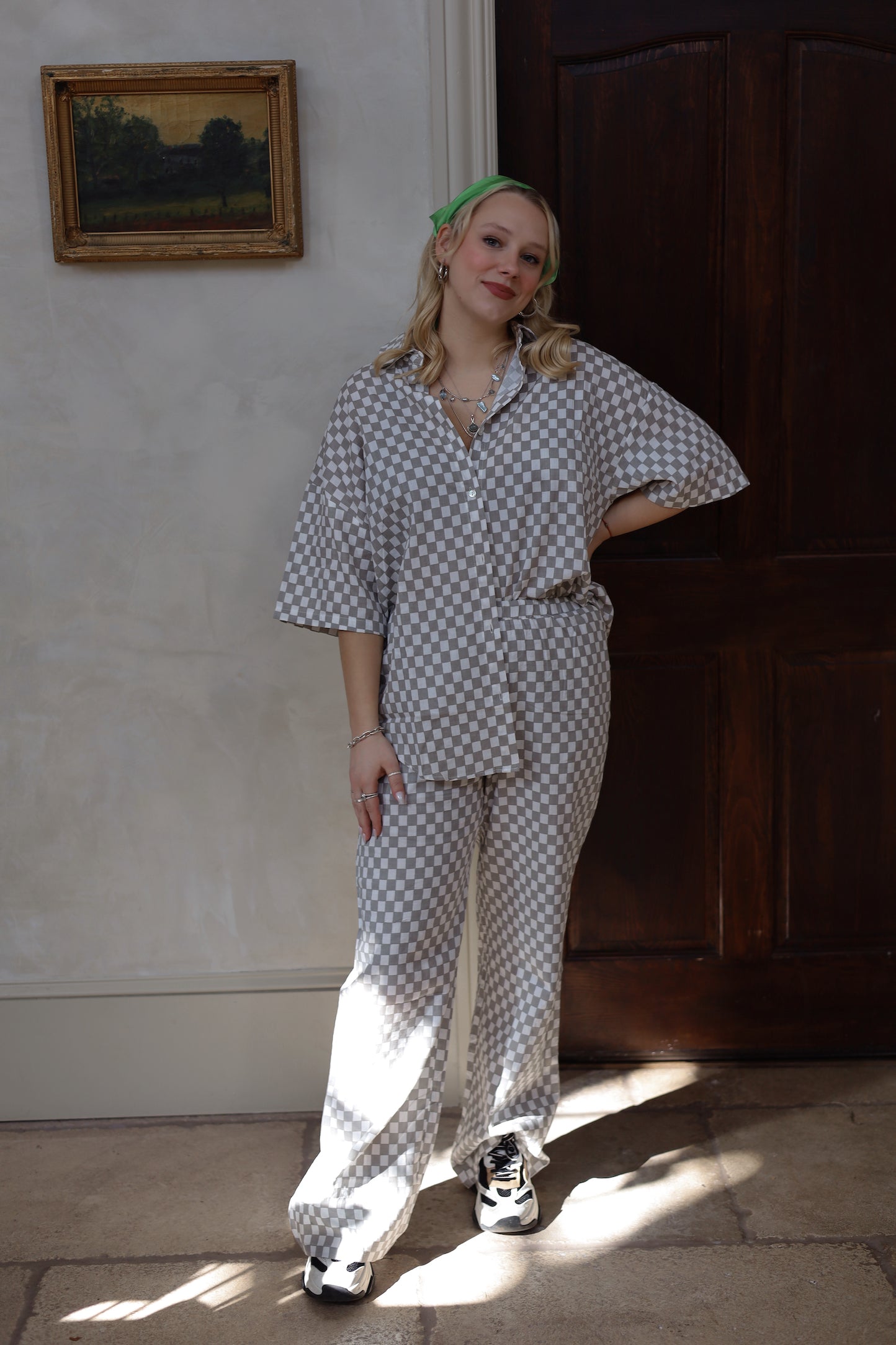 Harlow Checkered Button Down