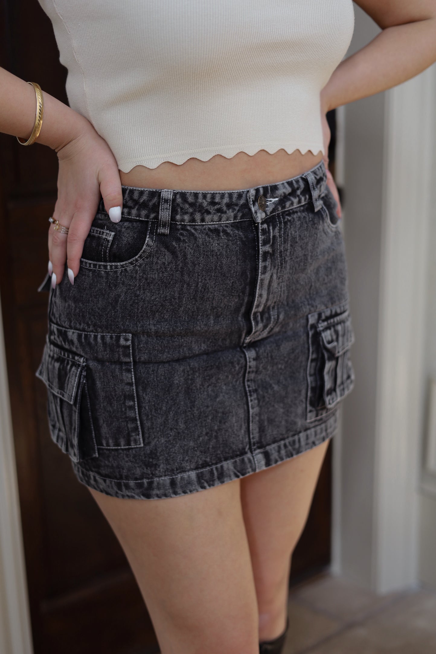 Mia Denim Mini Skirt