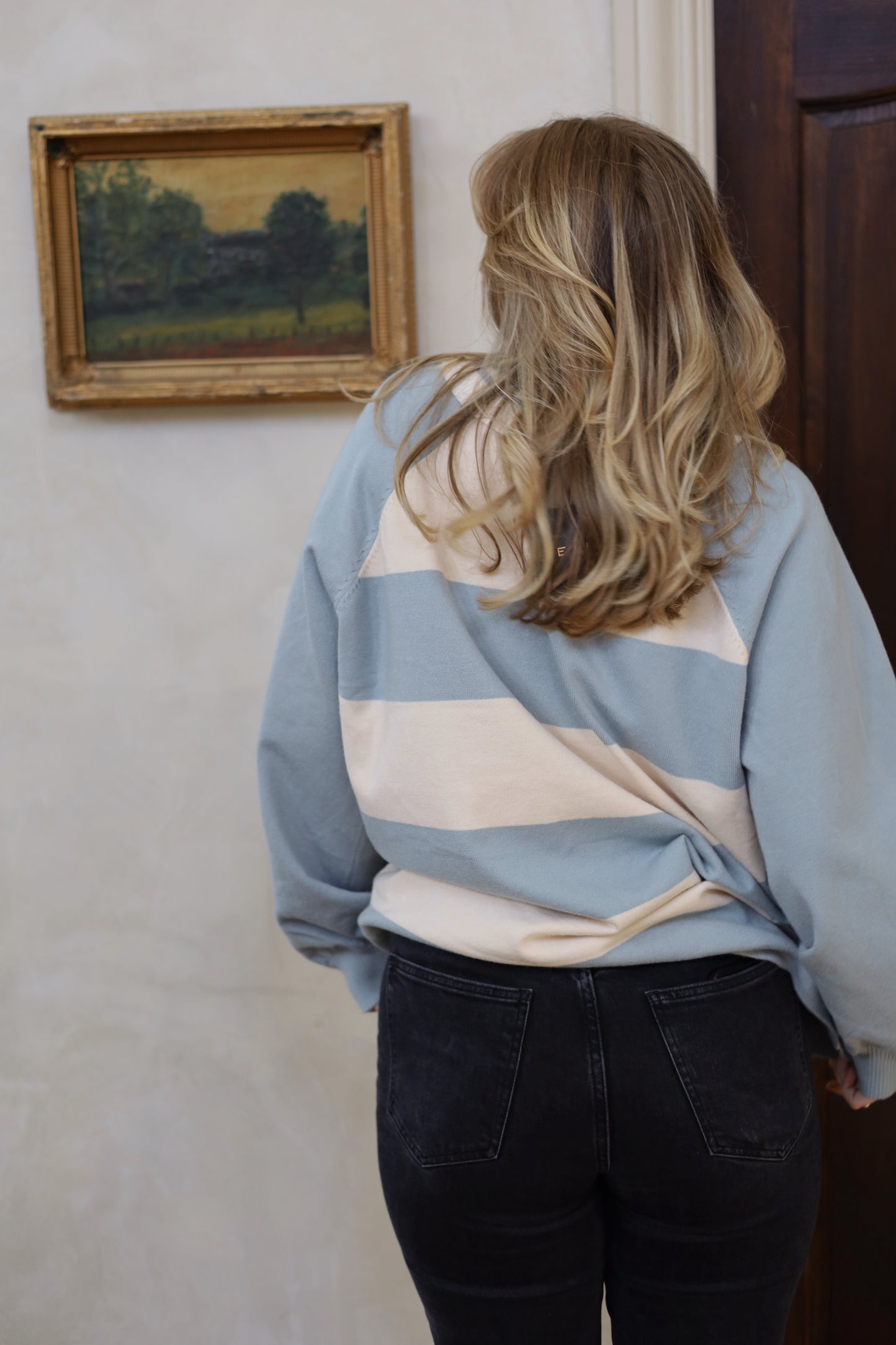 Addison Striped Collar Top