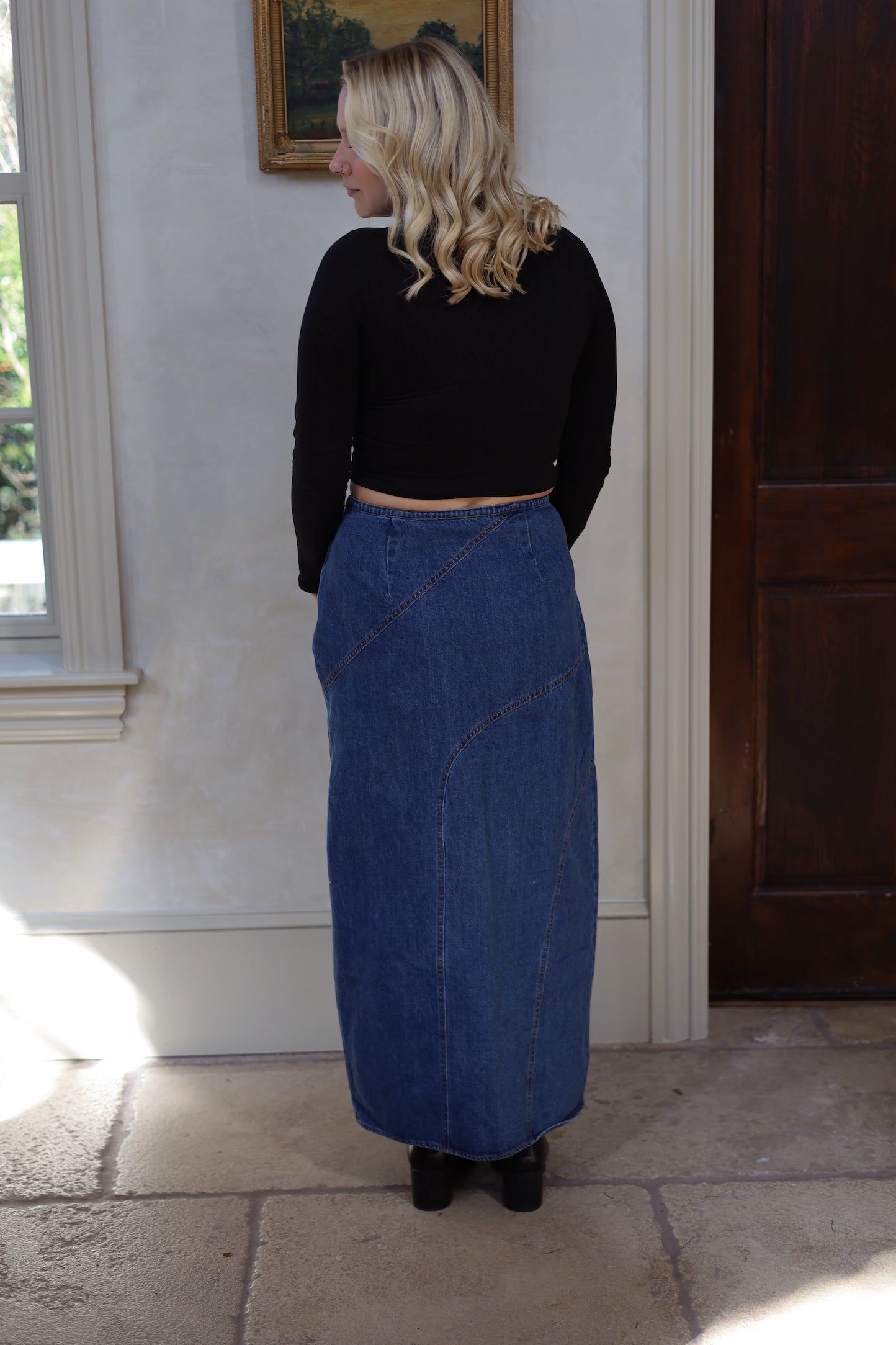 Brenna Denim Maxi Skirt